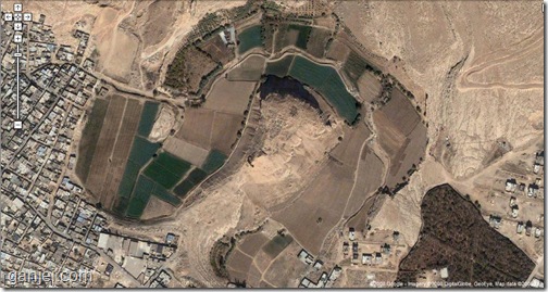 تخت ابونصر تصویر هوایی از گوگل مپ